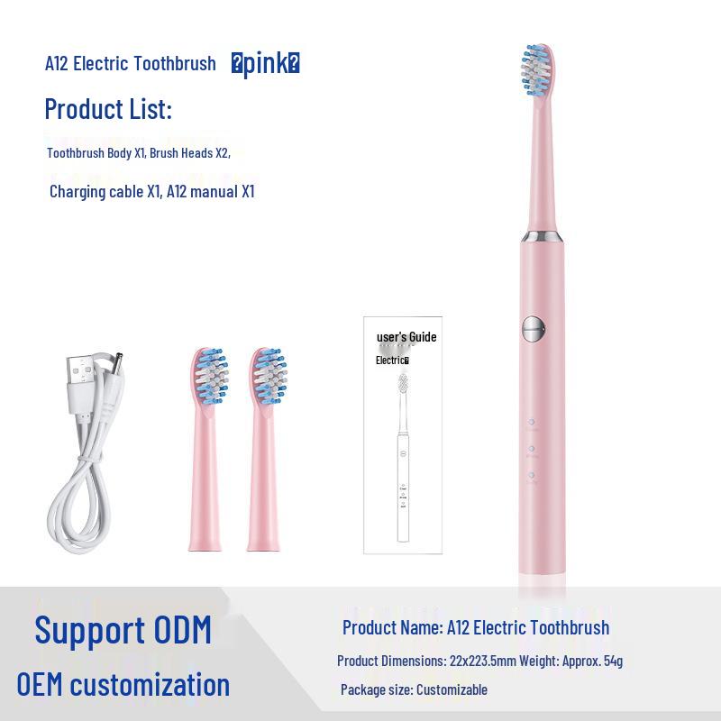 Rechargeable Smart Electric Toothbrush with Automatic Hollow Cup Motor