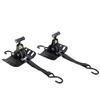 2PCS Retractable Truck Bed Ratchet Straps FL3Z 9928408 AB Self Retracting Tie Down Straps with Boxlink Plates and Dual