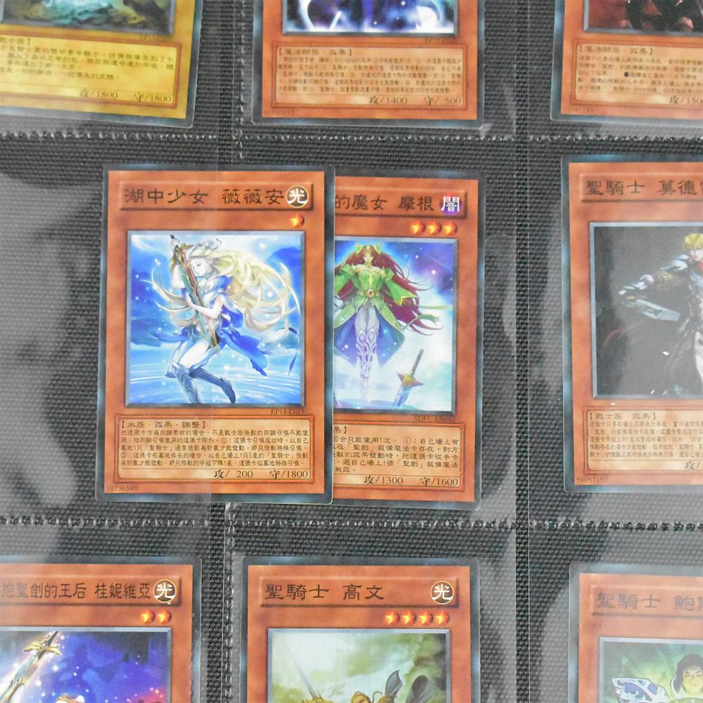 6KJFEIWG Card Card File 360 Card Card Case File with 9 Pockets Case/Trading (Holds Cards) Binder/Trading (Black)