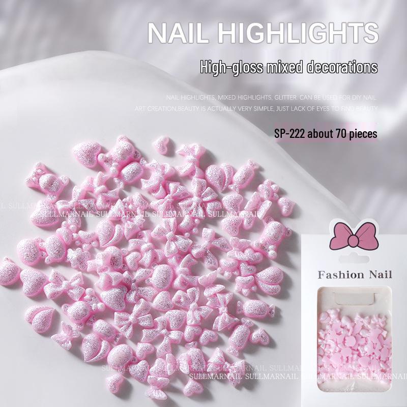 

30 штук 3D бабочка глянцевая смола бант украшения для ногтей