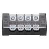 50pcs Terminal Blocks Dual Row 25A 600V Good Electrical Conductivity Screw Terminal Strip Blocks for Distribution Box