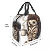 Tired Hedgehog Insulated Lunch Bag for Kids School Cooler Thermal Food Box Tote Portable Lunch Boxes Container