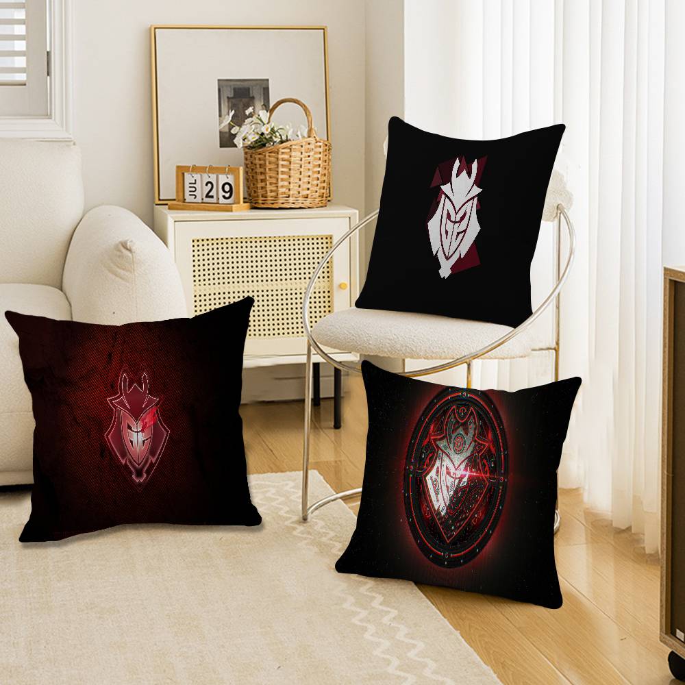 G2 E-Rsports Team Pillow Anime Pillow Sofa Bed Head Pillow Cover Cushion Cover 45x45 cm Fashion