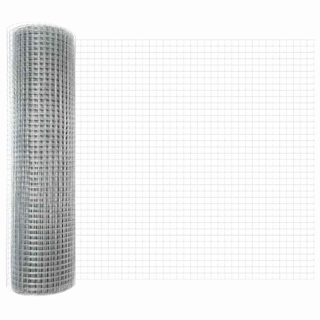 Welded Wire Fence Silver
