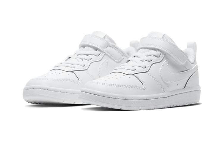 Nike Court Borough Low 2 Triple White PS BQ5451-100