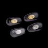 10Pairs Gold Silver Transparent Silicone Screw On Nose Pads Metal Core Brace For Glasses Support Eyewear Accessories