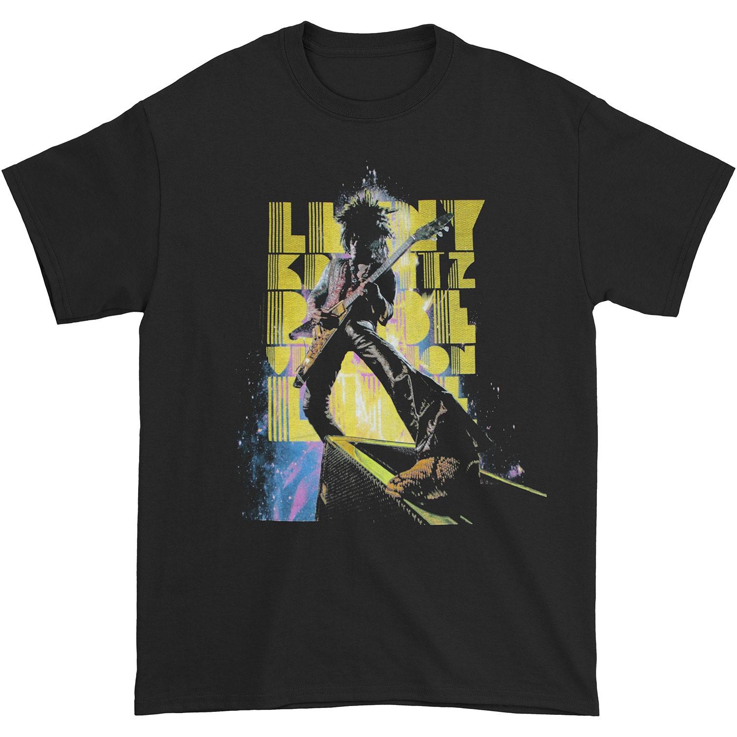 Men s Lenny Kravitz Raise Vibration Tour 2018 Munich - Colmar Slim Fit T-shirt XXXL