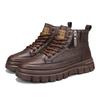 Herbst- und Winter-High-Top-Martin-Stiefel Herren Britischer Stil Werkzeug Lokomotivschuhe Herren Freizeit-Trendschuhe Reißverschluss Herrenschuhe 2024