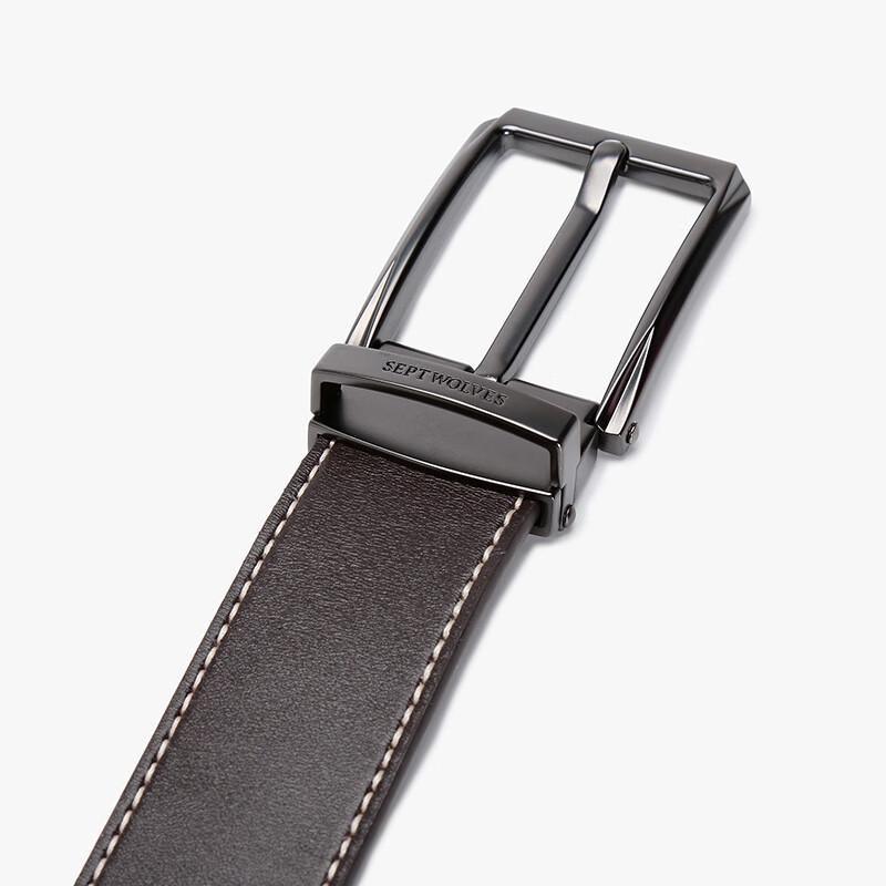 SEPTWOLVES Men's Casual Pin Buckle Leather Belt