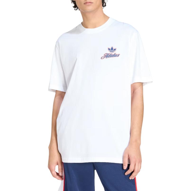 adidas Originals Summer League GFX Crew Neck Pullover T-Shirt Men Tops KE2248