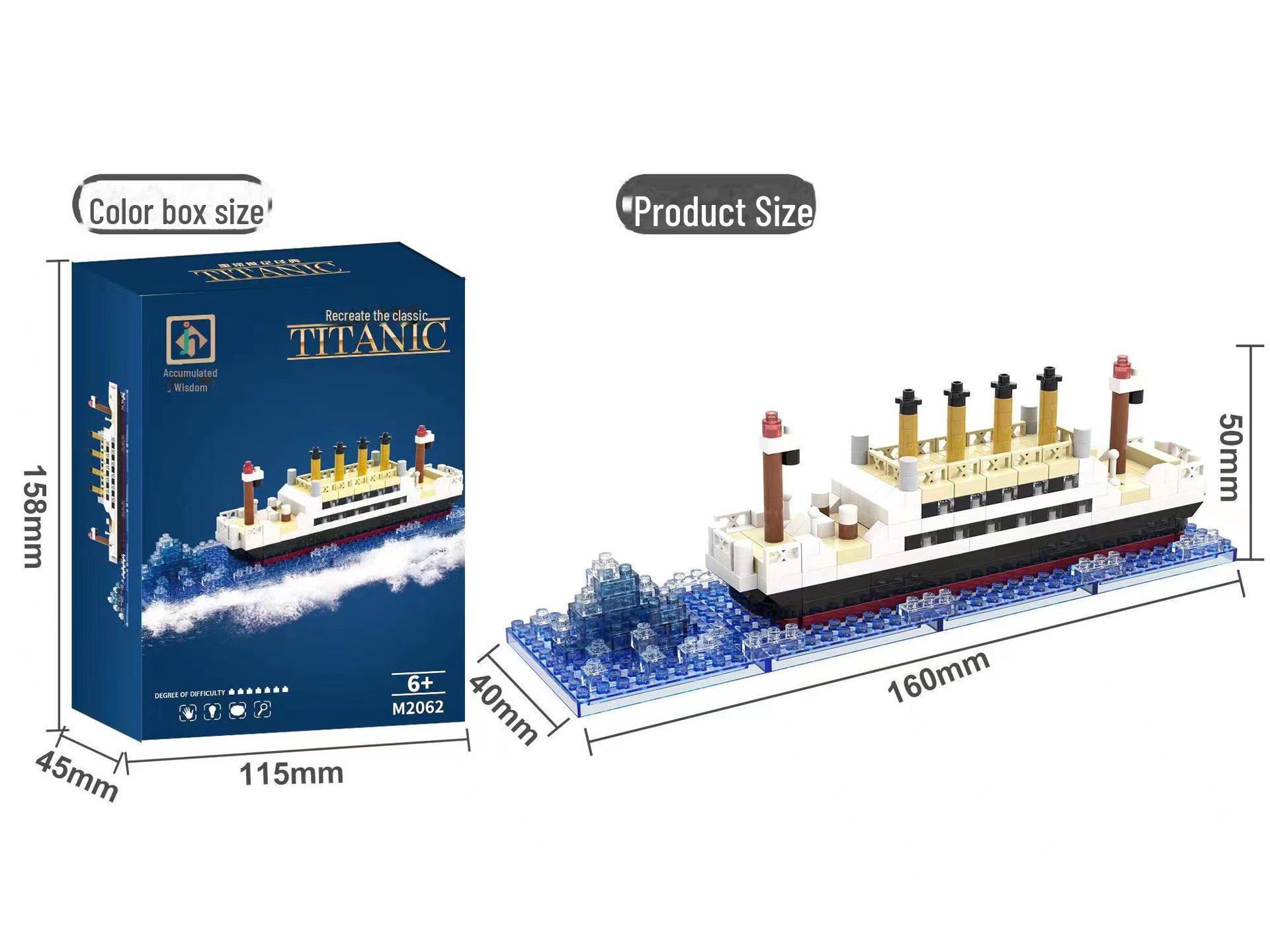 

«Совместимые строительные блоки для модели Lego Titanic — сборная игрушка для мальчиков и девочек»
