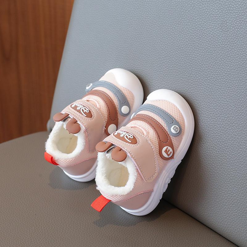 Dětské kreslené batolecí boty 2025 Jarní a podzimní chlapecké protiskluzové prodyšné síťované boty s měkkou podrážkou