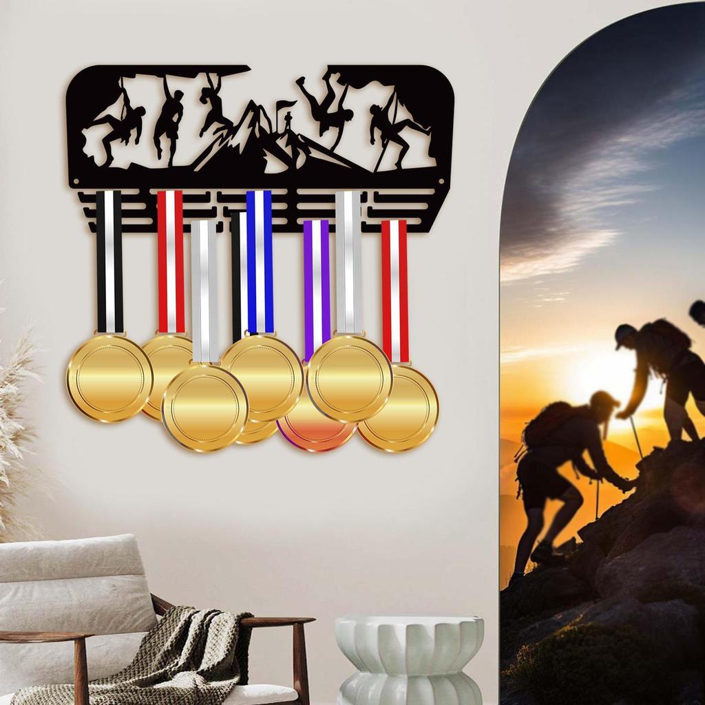 Medaljväggdisplay Hängare Hållare Hederssamling Hylla Sportorganisatör
