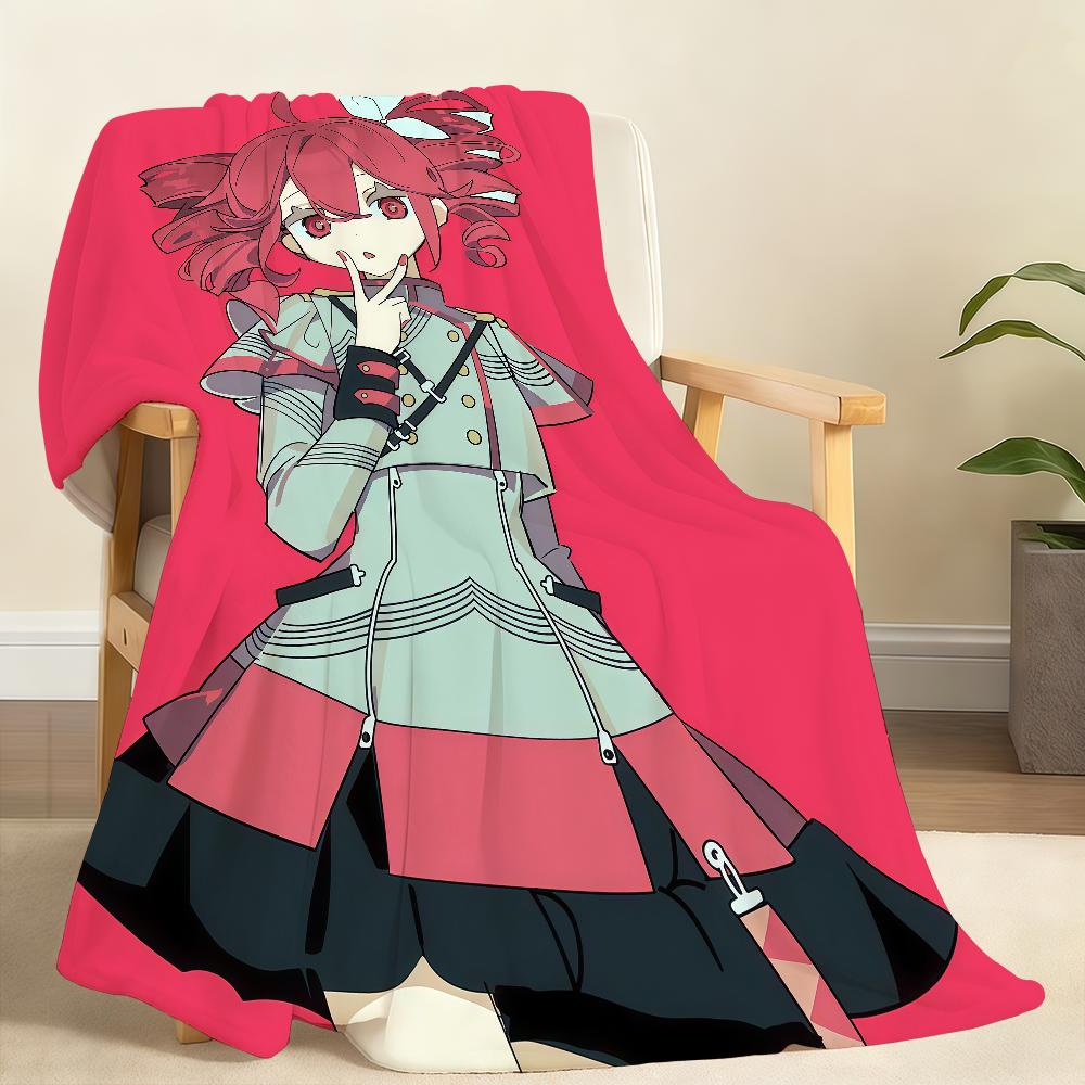 Virtual Idol Singer Anime K Kasane T Teto Blanket Soft Throw Blanket for Home Bedroom Bed Sofa Picnic Travel Office Blanket Gift