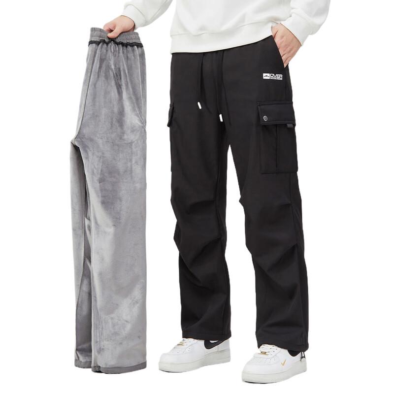 OVERPROTECTIONit Men's Fleece Lined Drawstring Cargo Pants