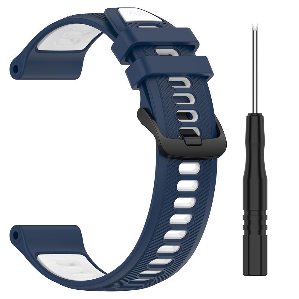 Zweifarbiger Silikon-Uhrenarmband für Garmin Forerunner 970 965 955 945 935 745 Uhr Smartwatch Ersatz-Uhrenarmbänder Zubehör