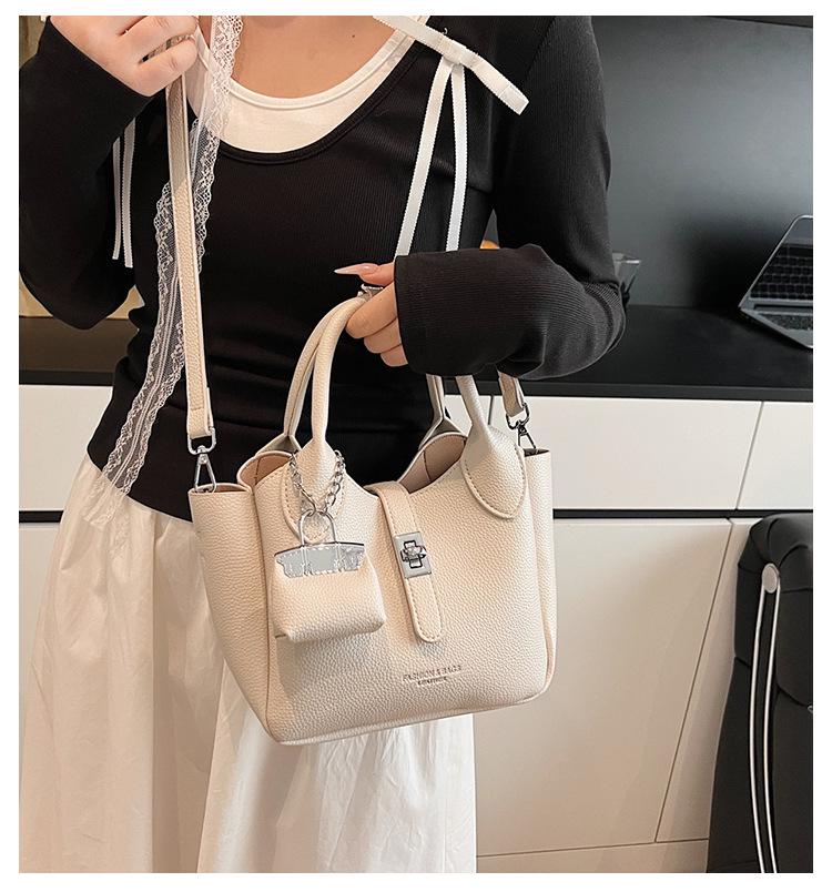 2025 Frühling/Sommer Damen Stilvolle Koreanische Bucket Bag – Vielseitige Lässige Schulter- & Umhängetasche
