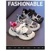 Girls' Color-blocked Sneakers for Small, Medium, and Large children2026New Autumn Mesh Children's Running Shoes Boys' Casual Shoes