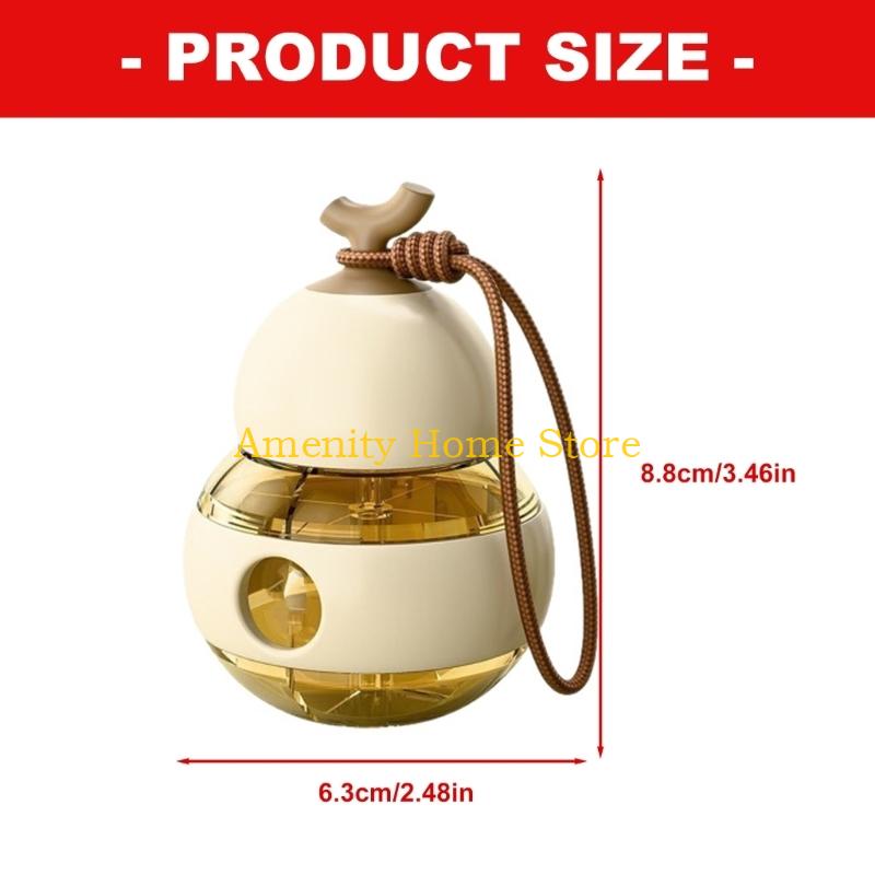 F26C Convenient Portable Mini Gourd Pills Organizers Multiple Divisions For Medicine Storage Airtight Seal For Protections