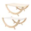 Wooden Cat Hammock Foldable Antislip Easy To Assemble Elevated Pet Hammock Bed Furniture for Indoor