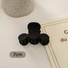 Simple Black Frosted Hairpin Hair Claw Clip Solid Color Multishaped Durable Headwear Hair Clip Hair Accessory for Women