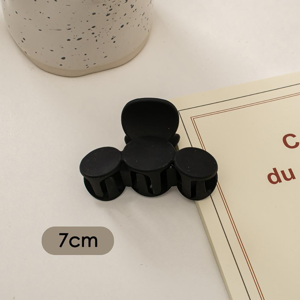 Simple Black Frosted Hairpin Hair Claw Clip Solid Color Multishaped Durable Headwear Hair Clip Hair Accessory for Women