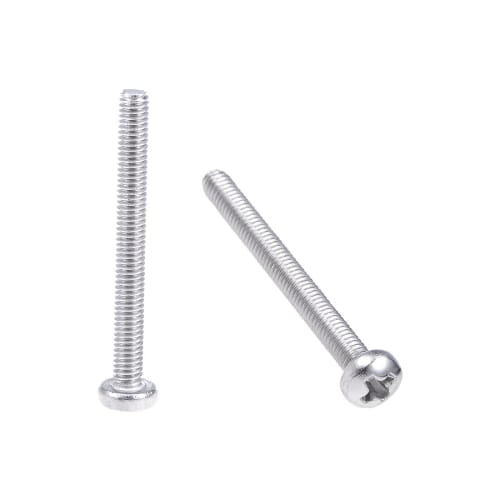 uxcell M2.5 Machine Screws, Bolts, M2.5x25mm, Silver Gray, Pan Head Machine Screws, 304 Stainless Steel, Pack of 30