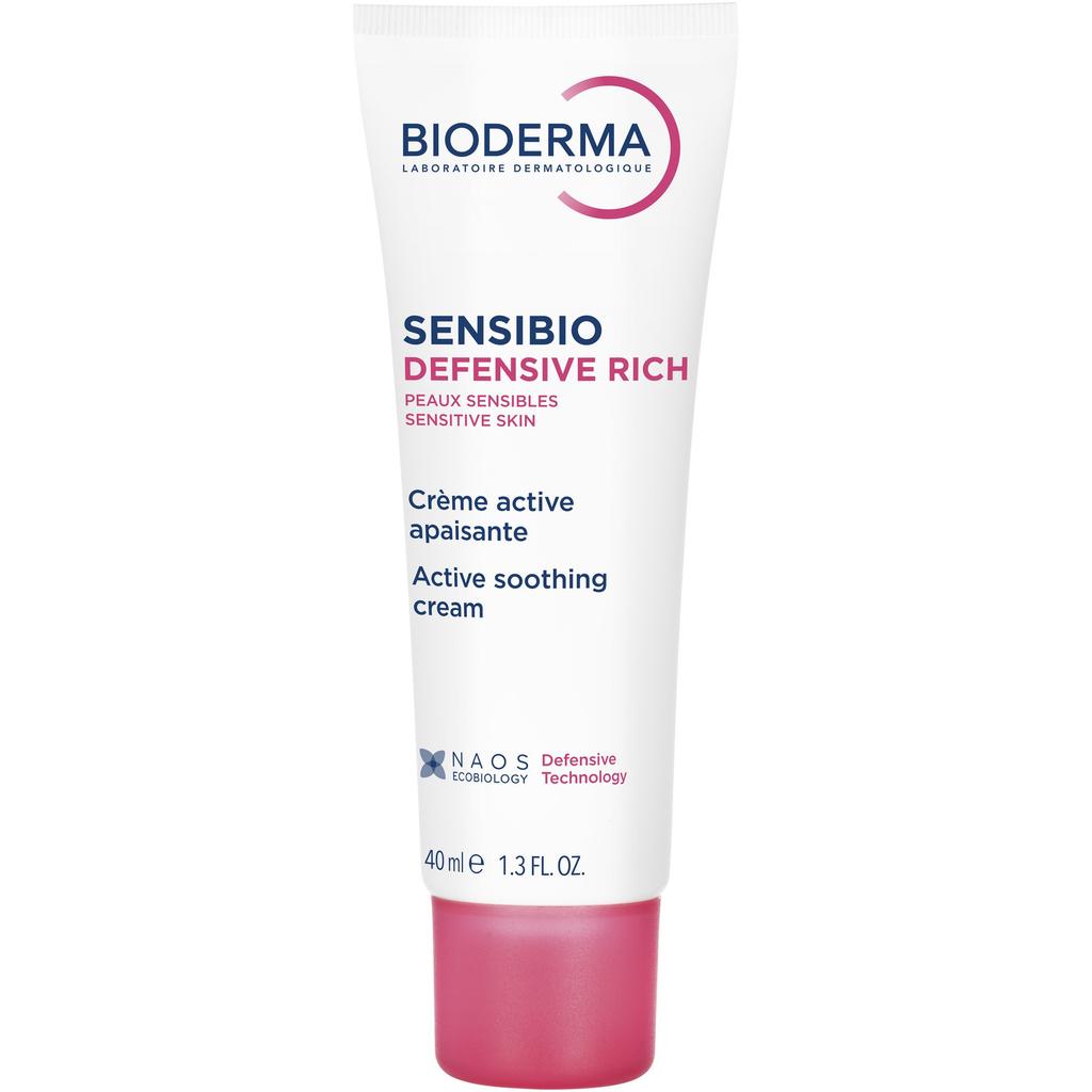 Bioderma Sensibio Defensive Rich Soothing Repairing Cream 40 ml for Sensitive Skin Hydrating Moisturizing French Pharmacy