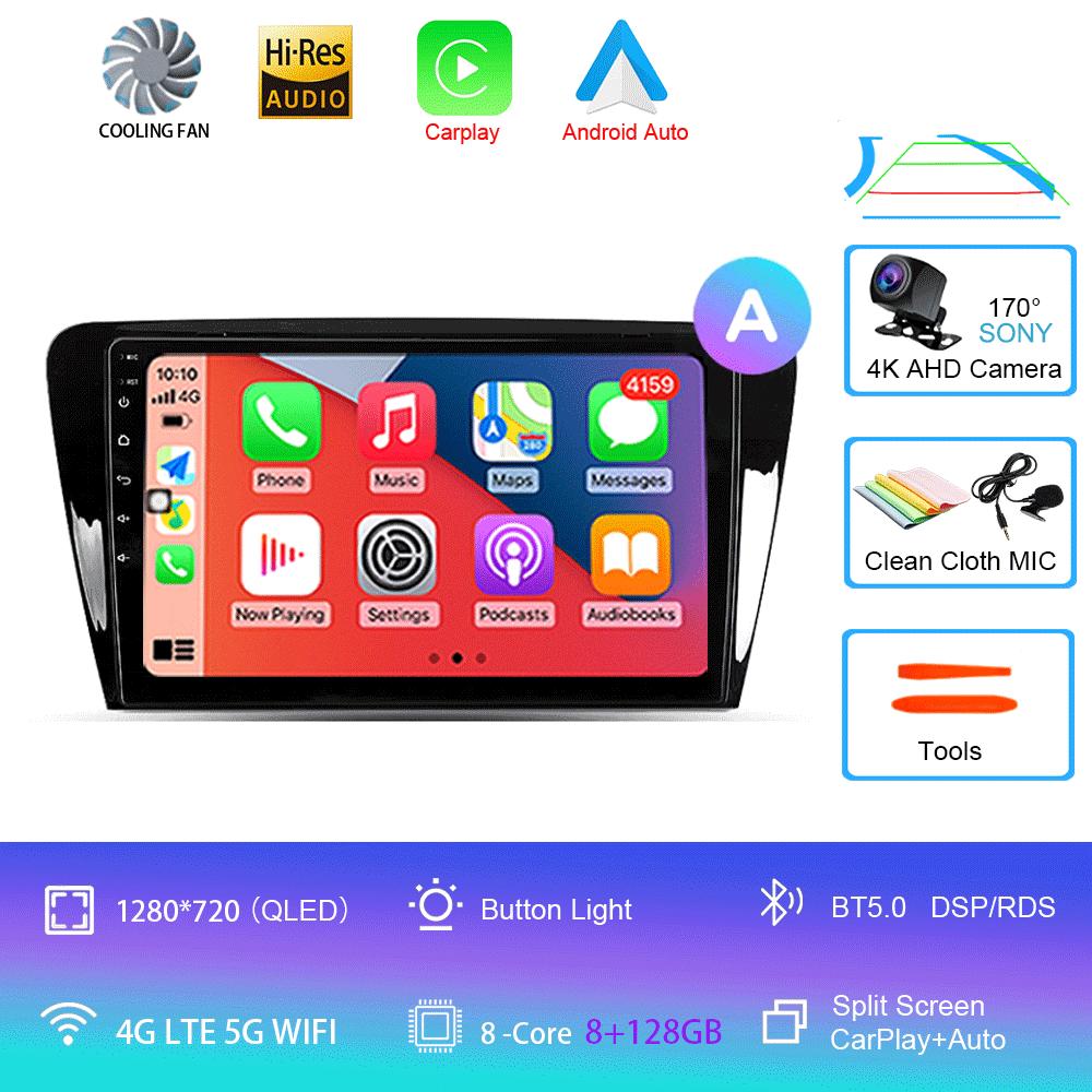 Android 14 Car Radio For Skoda Octavia 3 A7 2013 - 2018 Multimedia Video Player Navigation stereo GPS No 2din 2 din dvd