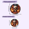 Halloween Skull Pumpkin Uv Electrostatic Glass Showcase Home Decor Stickers