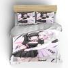 Japanese Anime Moe Double Bed Duvet Cover Bed European Bedding Sets Home Textiles Luxury Pillow Cases Bedroom Bedding Sets