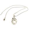 Les Trésors De Lily [K7034] - White 'Swans' Designer Necklace