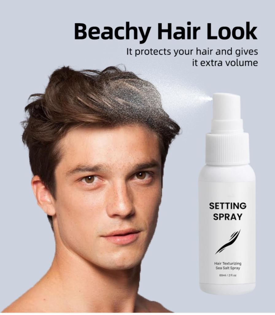 Styling-Spray Lang anhaltendes Starkes Styling Feuchtigkeitsspray Erfrischendes Nicht fettendes Haarstyling-Gel Wasser 60ML