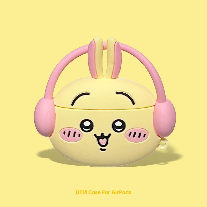 

и Беспроводные Bluetooth-наушники Airpodspro третьего поколения Чехол 3-го поколения 4-го поколения 5-го поколения Силиконовый Ударопрочный Чиикава Гийка Вау AirPods Pro/ Pro2 Neutral Music Usaki]