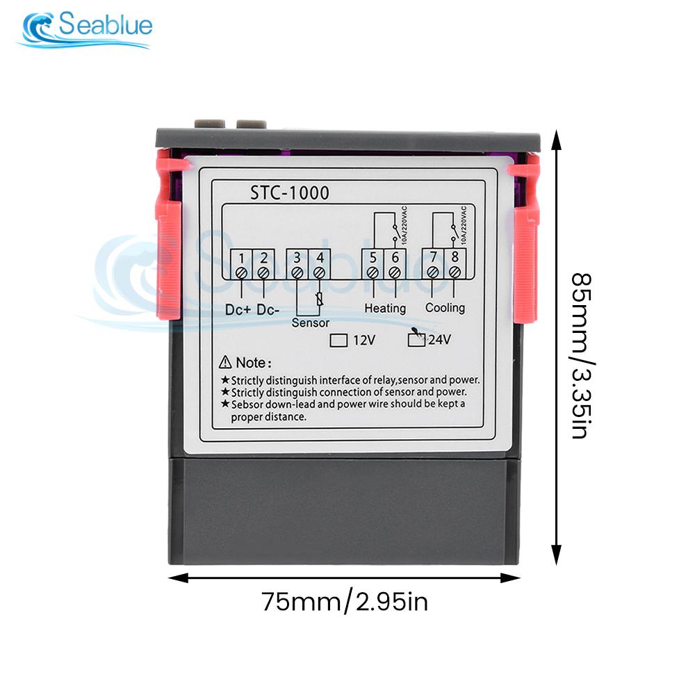 STC-1000 STC 1000 LED Digital Temperature Controller Thermostat Thermoregulator Incubator Heating Cooling 12V 24V 110V 220V