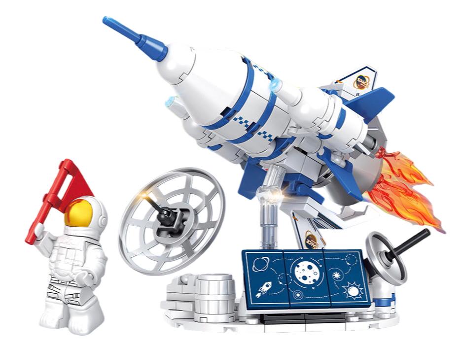 Aerospace Rocket Model Building Blocks - Educational Toy for Kids