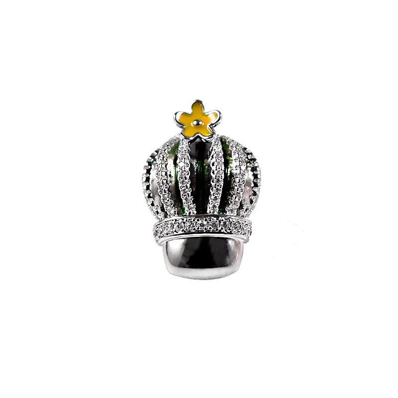 Cactus Cartoon 3D Brooch - Cute Korean Style Clothes Pin Accessory