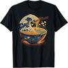 Japanese Kanagawa Wave Ramen Graphic Retro Anime Noodles Art T-Shirt
