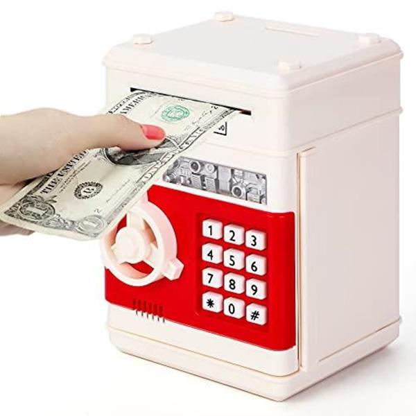 High Quality Plastic Piggy Bank Coin and ATM Money Saving Box with Password Kids Toy and Birthday Gift
