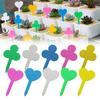 100Pcs Plant Labels Heart-shape Clover-Shape Waterproof Flower Herb Nursery Tags Garden Balcony Potted Plants Marking Signs