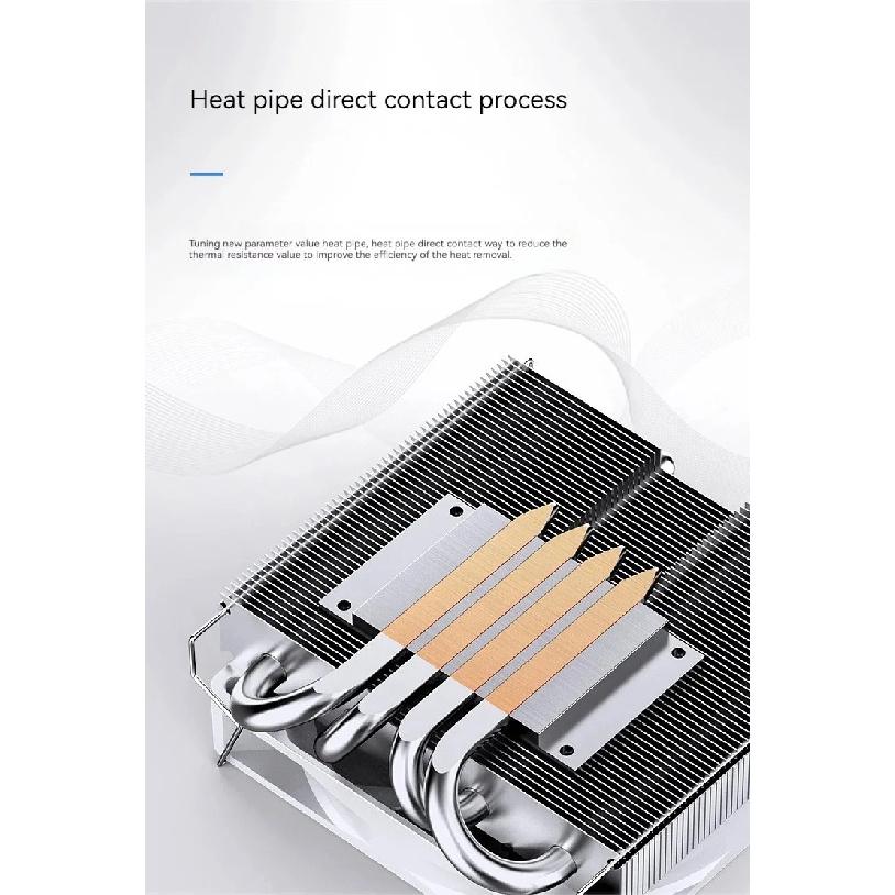 Jonsbo HP400S CPU Cooler 4Heatpips Down Pressure Air Cooling Radiator 90mm 4Pin PWM Fan LGA115x/1200/1700 AM4 AM5 ITX Small Case