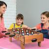 GYMAX Tischfußball Fußball Analoges Brett Tischfußball Echter Spieler Tischplatte Eltern und Bester Freund Spiel, Brett, Spiel, Spiel, Kompakt, Fußball, Spiel,