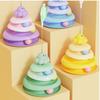 3 Layer Cat Toy Tower Turntable Roller Balls Toys Interactive Intelligence Training Track Puzzle Funny Games Accessories