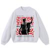 Vintage Washed Oversized Streetwear Hoodie Unisex Loose Fit Cotton Graphic Sweatshirt Men Women