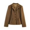 2026 Spring New European and American Cross-border Women's Clothing Street Fashion Fashion Blended Blazer W021 83017