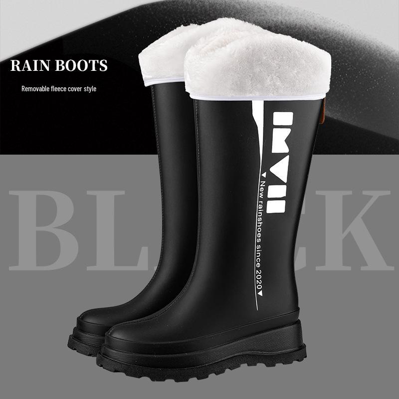 Damen Hohe Rutschfeste Gummistiefel - Wasserdichte Gummischuhe für Alle Jahreszeiten