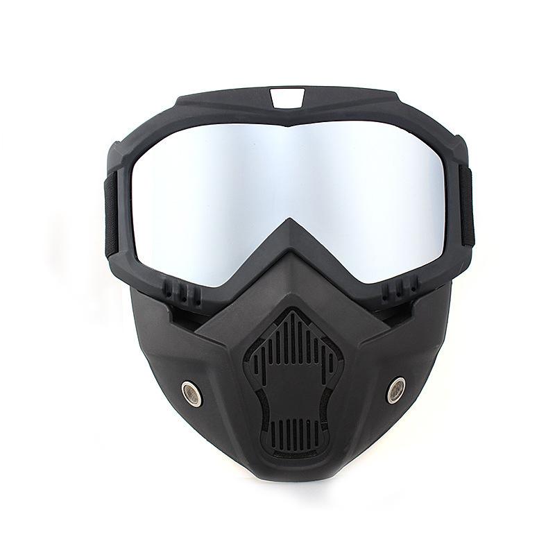 Motocross Goggles Outdoor Cycling Riding Skiing Windproof Goggles Eyewear With Mask UV Protection Motorcycle Sunglasses Masks