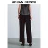 UR Women's Solid Black Wide-Leg Commuter Pants