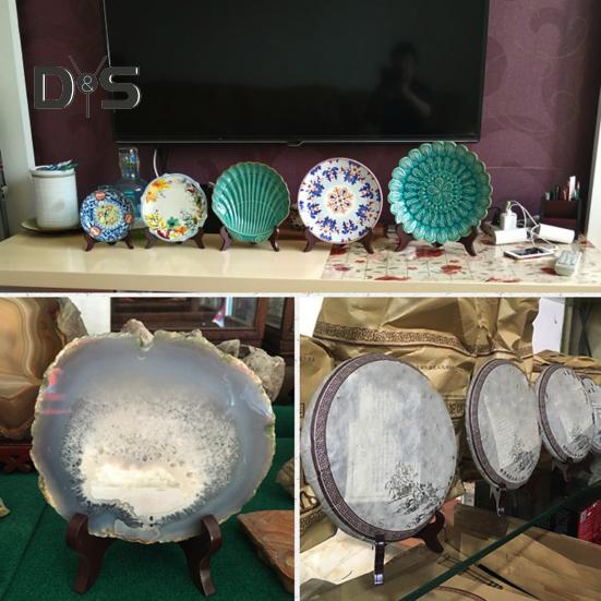 Stabil strukturplateholder Slitebestandig Praktisk tekakeholder Displaystativ