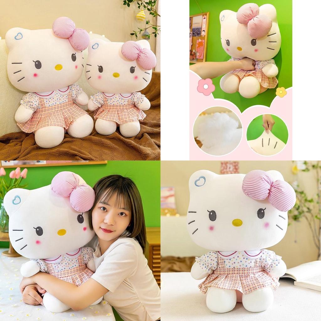 Hellokitty Plush Cat Doll Pink Student Kt Toy